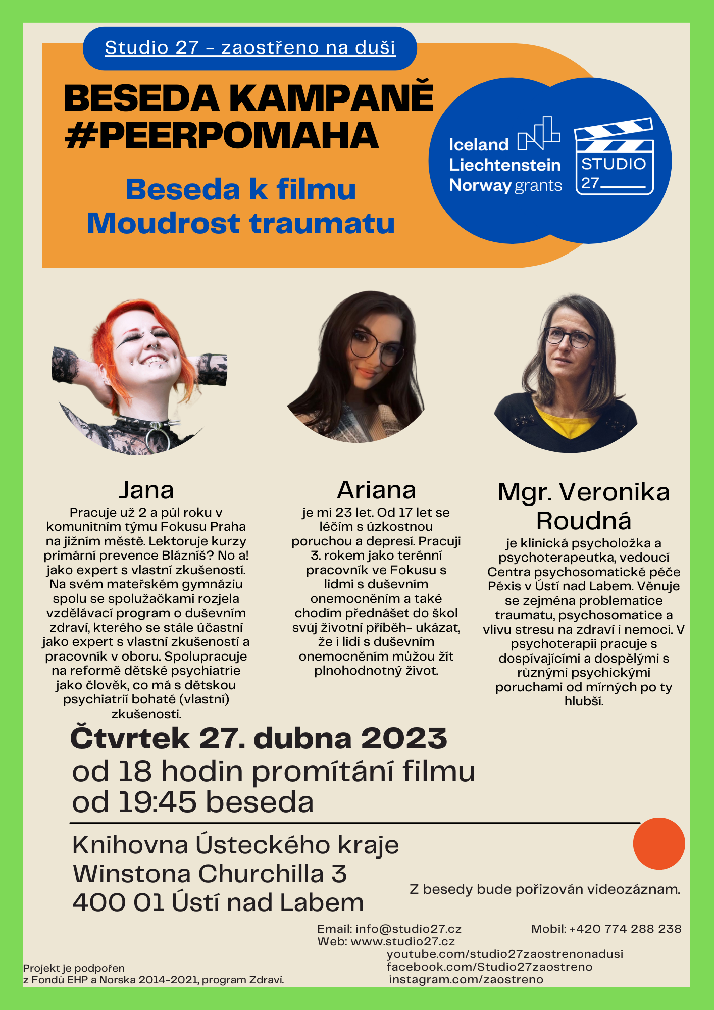 #PEERpomaha - Beseda k filmu Moudrost traumatu